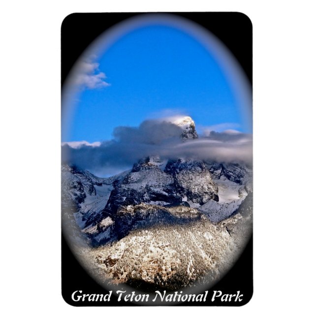 MAGNET FLEXIBLE GRAND TETONS EXTRAITS DANS DES NUAGES DE TEMPÊTE (Vertical)