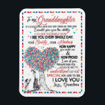 Magnet Flexible Granddaughter Lovers | Letter To My Granddaughter<br><div class="desc">Granddaughter Lovers | To My Granddaughter Special You Are To Me I Love You Love From Grandma</div>