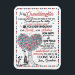Magnet Flexible Granddaughter Lovers | Letter To My Granddaughter<br><div class="desc">Granddaughter Lovers | To My Granddaughter Special You Are To Me I Love You Love From Grandma</div>