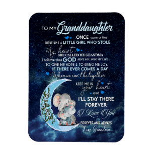 Magnet Flexible Granddaughter Lovers   Letter To My Granddaughter