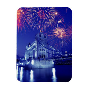 Magnet Flexible Grande-Bretagne, Londres. Feux d'artifice au-dessu