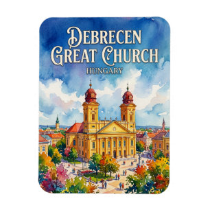 Magnet Flexible Grande Église réformée de Debrecen Hongrie