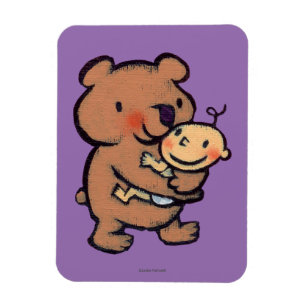 Magnet Flexible Grande étreinte d'ours Brown de Leslie Patricelli