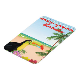 Magnet Flexible Grande Euxma Barbade affiche voyage