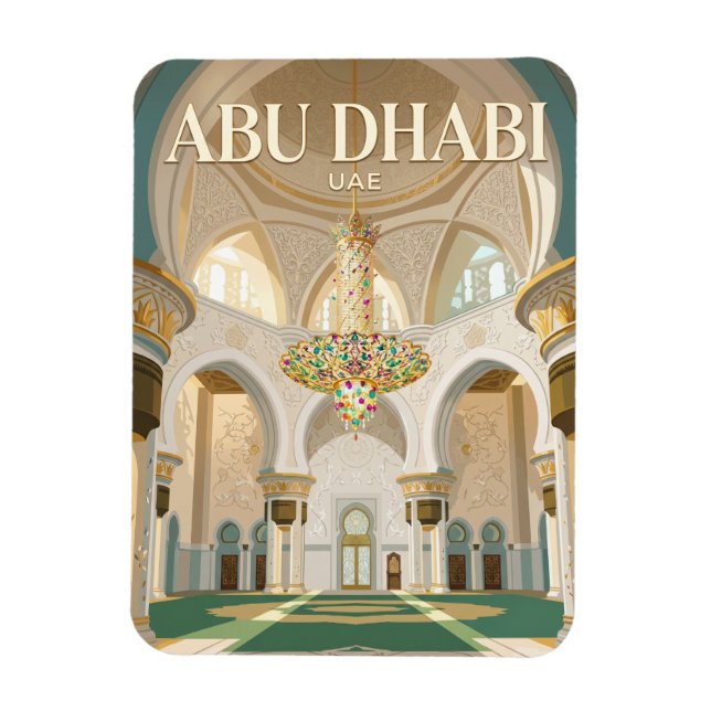 Magnet Flexible Grande Mosquée Cheikh Zayed Émirats arabes unis (Vertical)