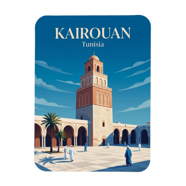 Magnet Flexible Grande Mosquée de Kairouan Tunisie (Vertical)