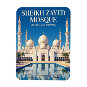 Magnet Flexible Grande Mosquée Sheikh Zayed Émirats arabes unis