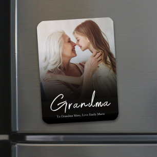 Magnet Flexible Grandma personnalisée Photo simple moderne personn