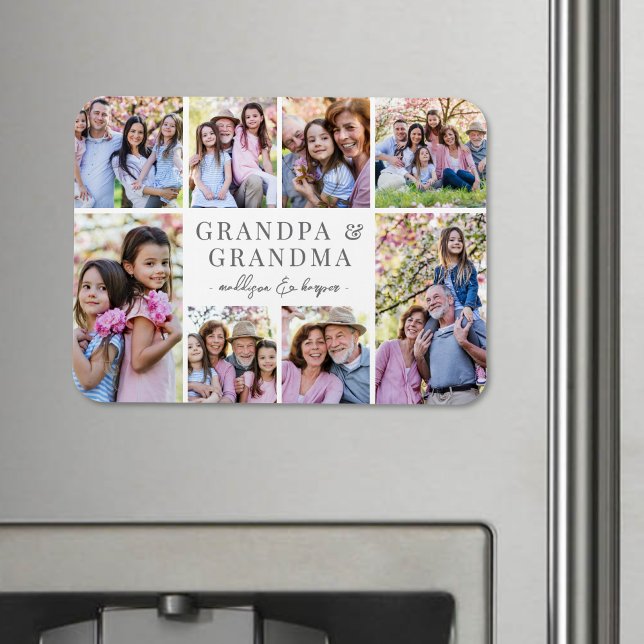 Magnet Flexible Grandparents Photo Collage (Grandparents Photo Collage Magnet )