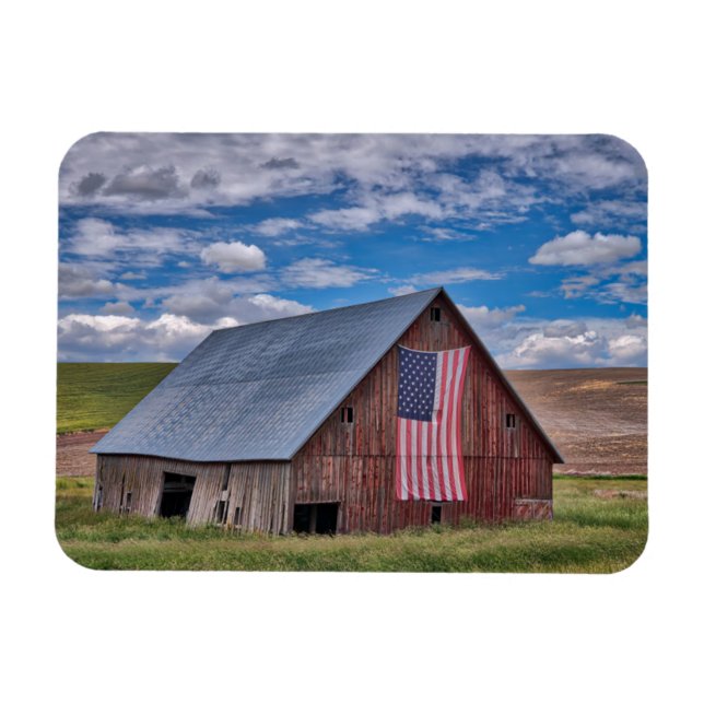 Magnet Flexible Grange avec drapeau américain | Colfax, Washington (Horizontal)