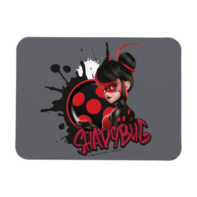 Magnet Flexible Graphique de caractères de Shadybug à revers Mirac (Horizontal)
