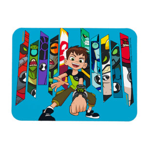 Magnet Flexible Graphique de la collection de Aliens Ben 10
