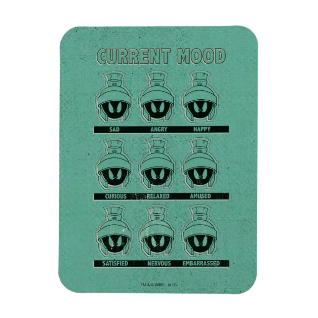 Magnet Flexible Graphique d'humeur de MARVIN LE MARTIEN™ (Vertical)