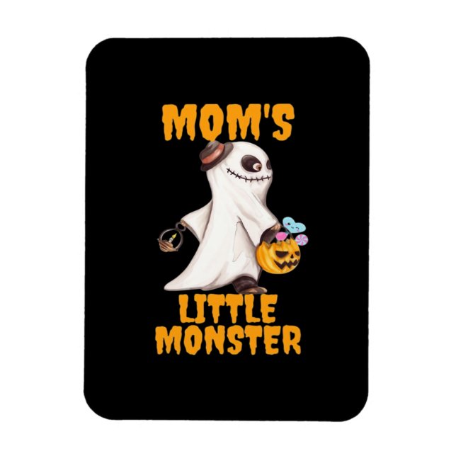Magnet Flexible Graphique drôle de petit monstre Boo de maman (Vertical)