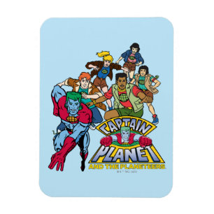 Magnet Flexible Graphique du logo Captain Planet & Planeteers Grou