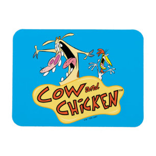 Magnet Flexible Graphique du logo de la vache et du poulet