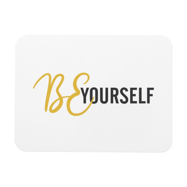 Magnet Flexible Graphique urbain, simple et moderne de Be Yourself (Horizontal)