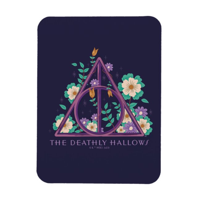 Magnet Flexible Graphiques Floraux des Reliques de la Mort (Vertical)