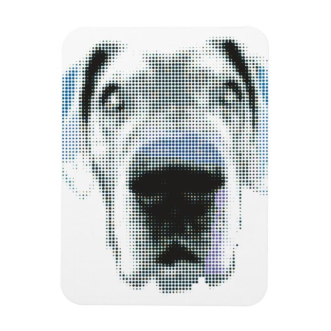 Magnet Flexible Graphiques Grand Danois (Vertical)
