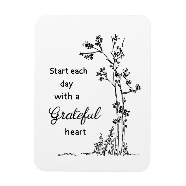 Magnet Flexible Grateful Heart Card (Vertical)