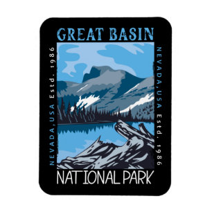 Magnet Flexible  Great Basin National Park Nevada Retro Distressed