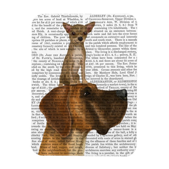 Magnet Flexible Great Dane et Chihuahua (Vertical)