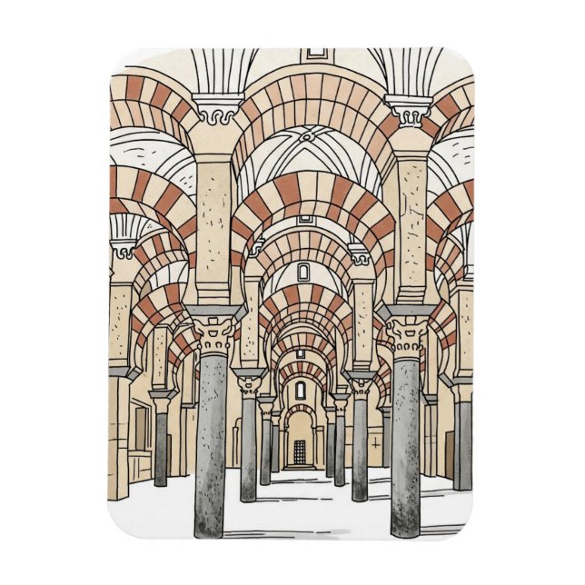 Magnet Flexible Great Mosque of Cordoba Spain Travel (Vertical)