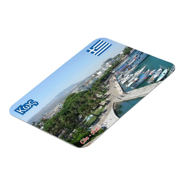 Magnet Flexible Grèce - Coo - Kos - île - (Côté Gauche)