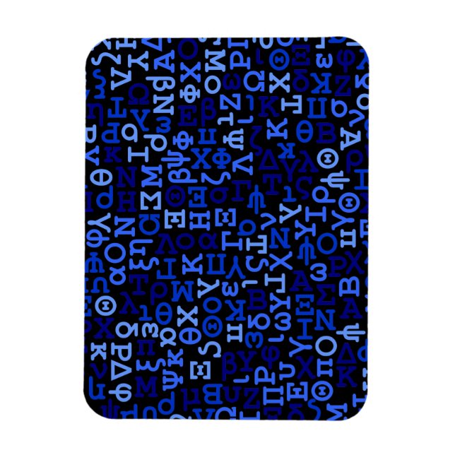 Magnet Flexible Greek alphabet (Vertical)
