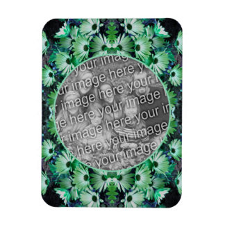 Magnet Flexible Green African Daisy Flowame Ajouter votre photo