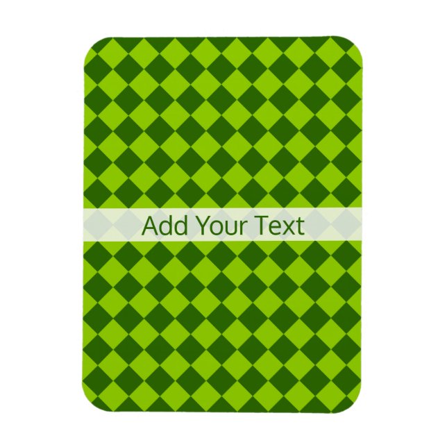 Magnet Flexible Green Combination Diamond Motif par STaylor (Vertical)