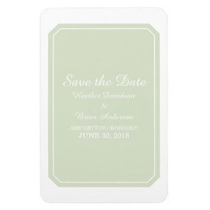 Magnet Flexible Green Simply Elegant Enregistrer la date