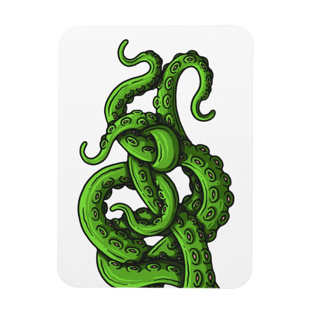 Magnet Flexible Green Tentacles (Vertical)