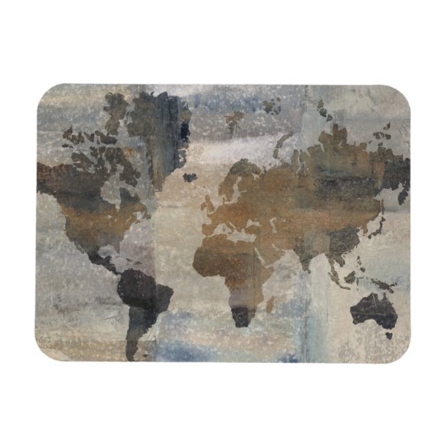 Magnet Flexible Grey Stone Map (Horizontal)