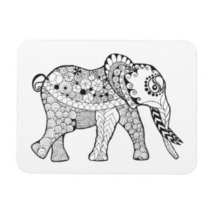 Magnet Flexible Griffonnage d'éléphant