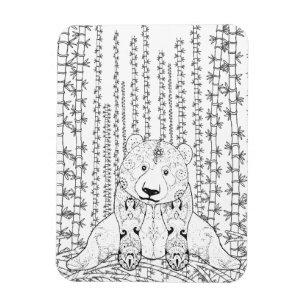 Magnet Flexible Griffonnage en bambou de panda