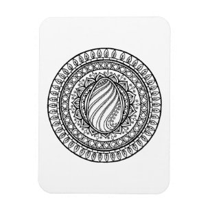 Magnet Flexible Griffonnage tribal de cercle