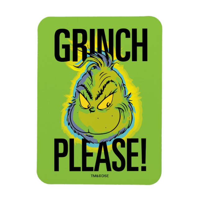 Magnet Flexible Grinch | Drôle Grinch S'Il Vous Plaît Citer (Vertical)