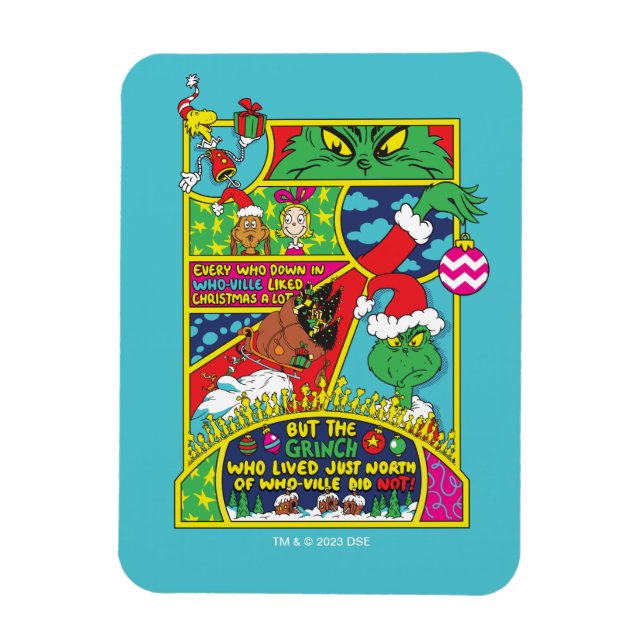 Magnet Flexible Grinch | Graphique de bande dessinée (Vertical)