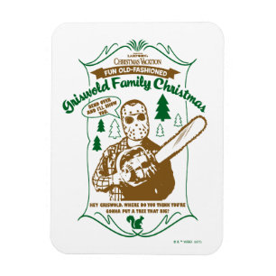 Magnet Flexible Griswold Famille de Noël Chainsaw Graphique