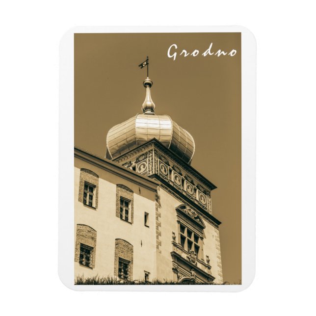 Magnet Flexible Grodno Biélorussie Architecture Ville Vue Château (Vertical)