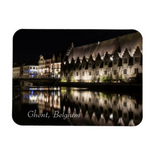 Magnet Flexible Groot Vleeshuis, Gand, Belgique la nuit