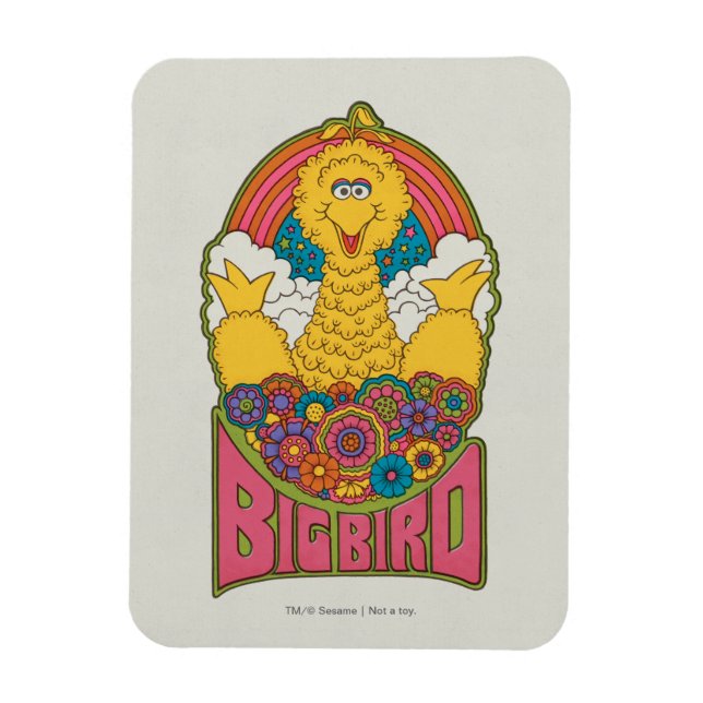 Magnet Flexible Gros Oiseau | Psychedelique (Vertical)