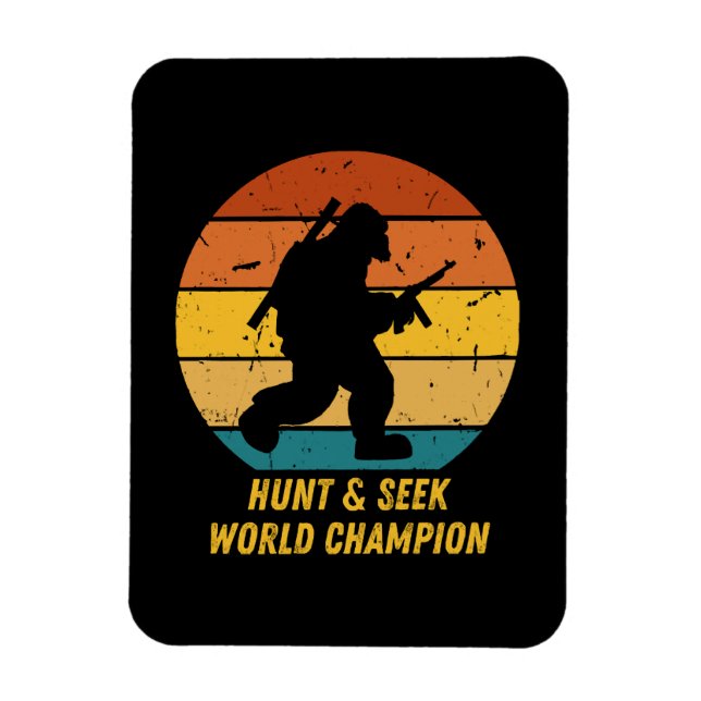 Magnet Flexible Gros pied Ne voulez pas se cacher et chercher de n (Vertical)