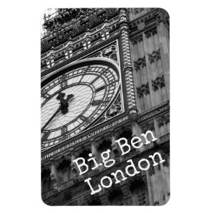 Magnet Flexible Gros plan de Big Ben, Londres, personnalisation