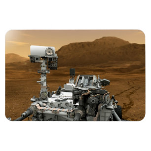 Magnet Flexible Gros plan de Mars Curiosity