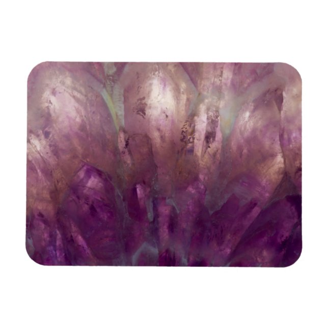 Magnet Flexible Gros plan d'une améthyste violette (Horizontal)