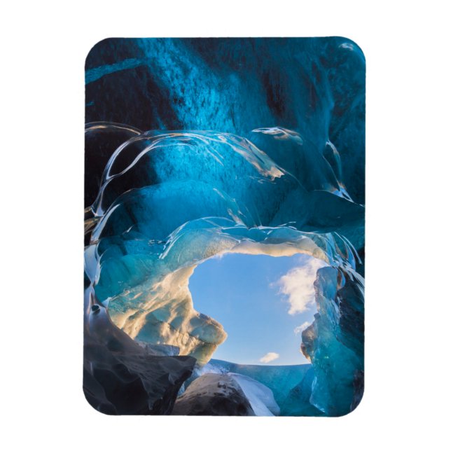 Magnet Flexible Grotte de cristal, Champ de glace de Vatnajokull,  (Vertical)