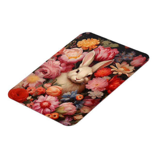 Magnet Flexible Grotte Vintage en gros fleurs (Côté Gauche)