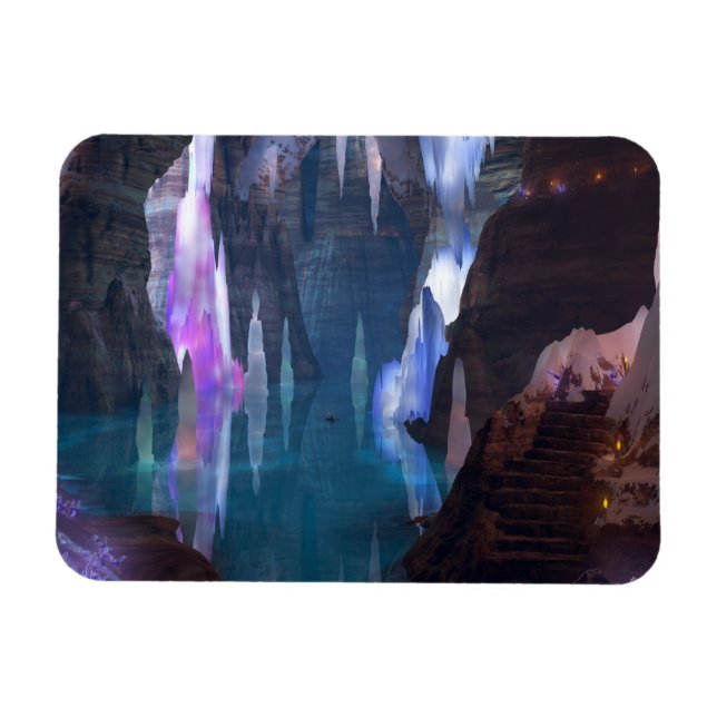 Magnet Flexible Grottes brillantes par aimant flexible de nuit (Horizontal)
